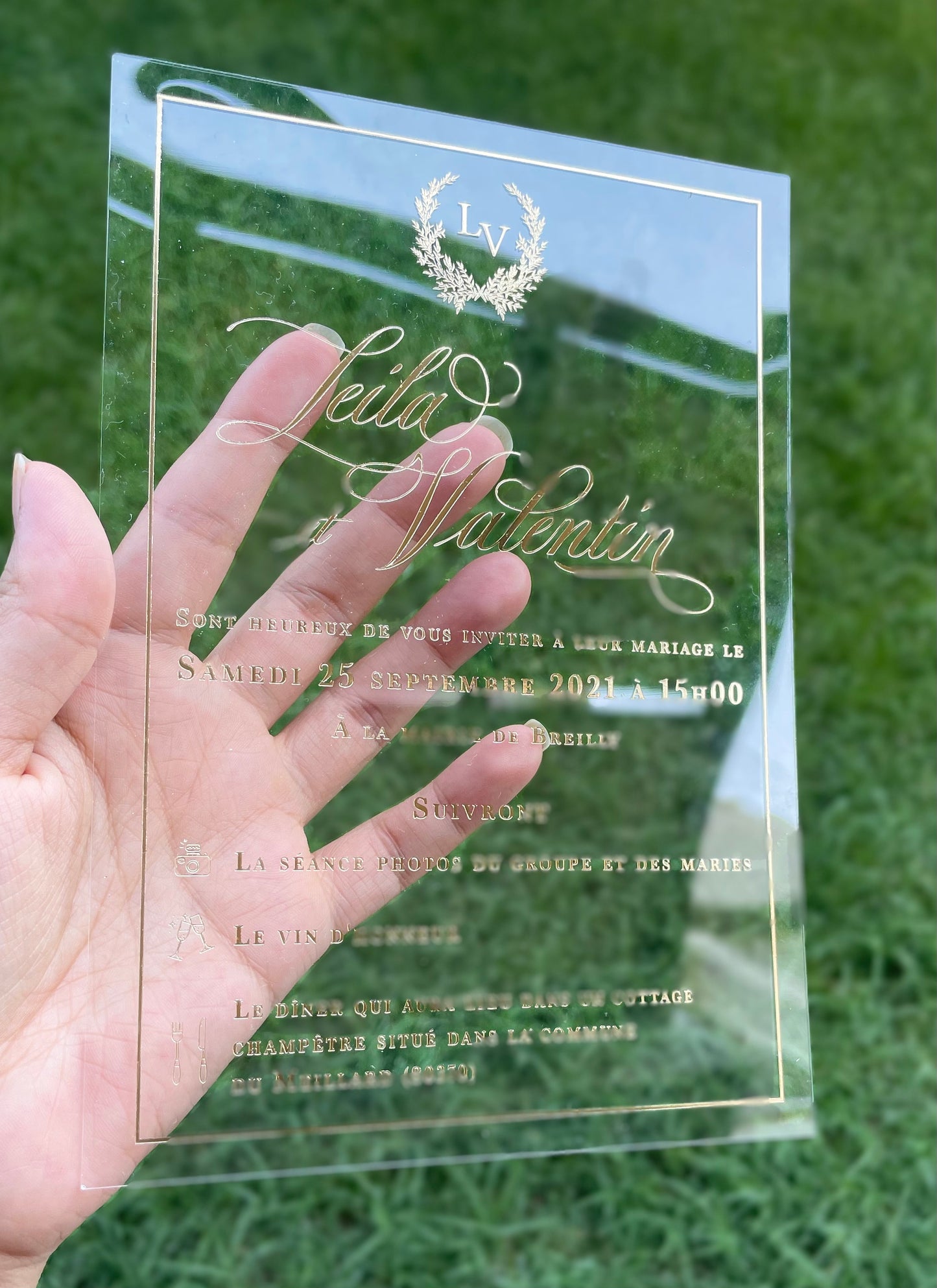 Luxury Clear Invitations