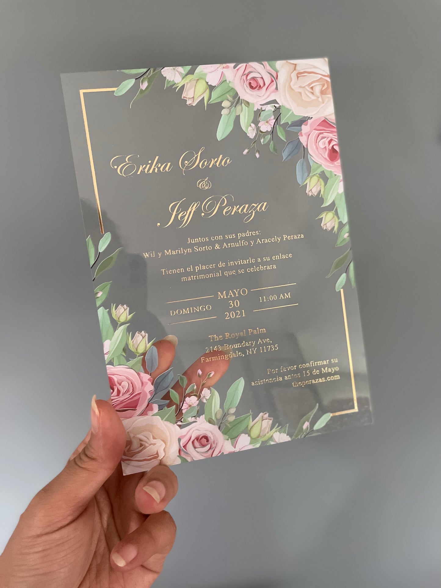 Luxury Clear Invitations